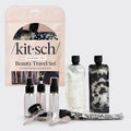 Black &amp; Ivory Travel Bottles for Toiletries 11pc Set