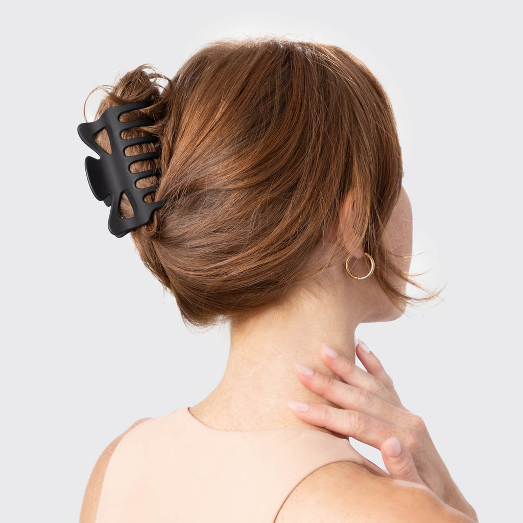 Black &amp; Tort Claw Clips 2pc Set - Large