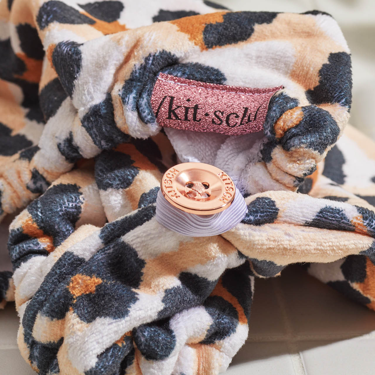 Microfiber Hair Towel - Leopard