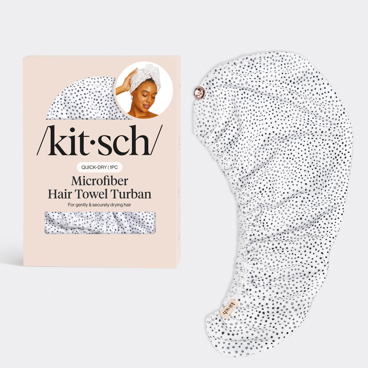 Microfiber Hair Towel - Micro Dot
