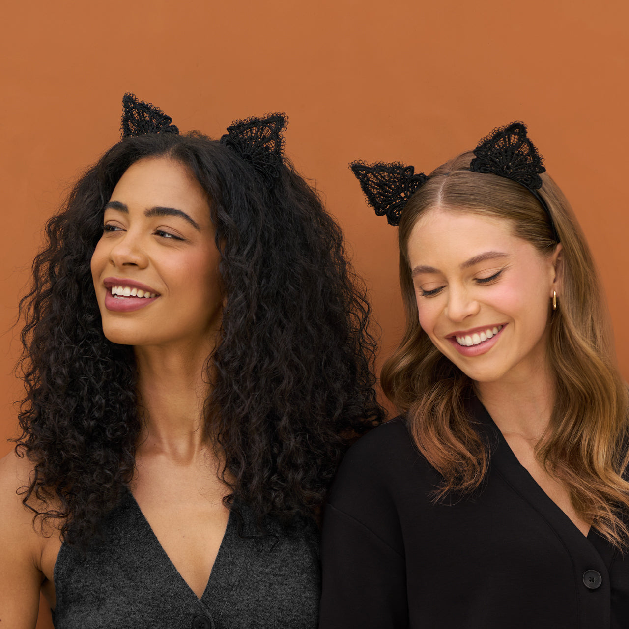 Black Cat Lace Headband &amp; Mask