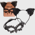 Black Cat Lace Headband &amp; Mask