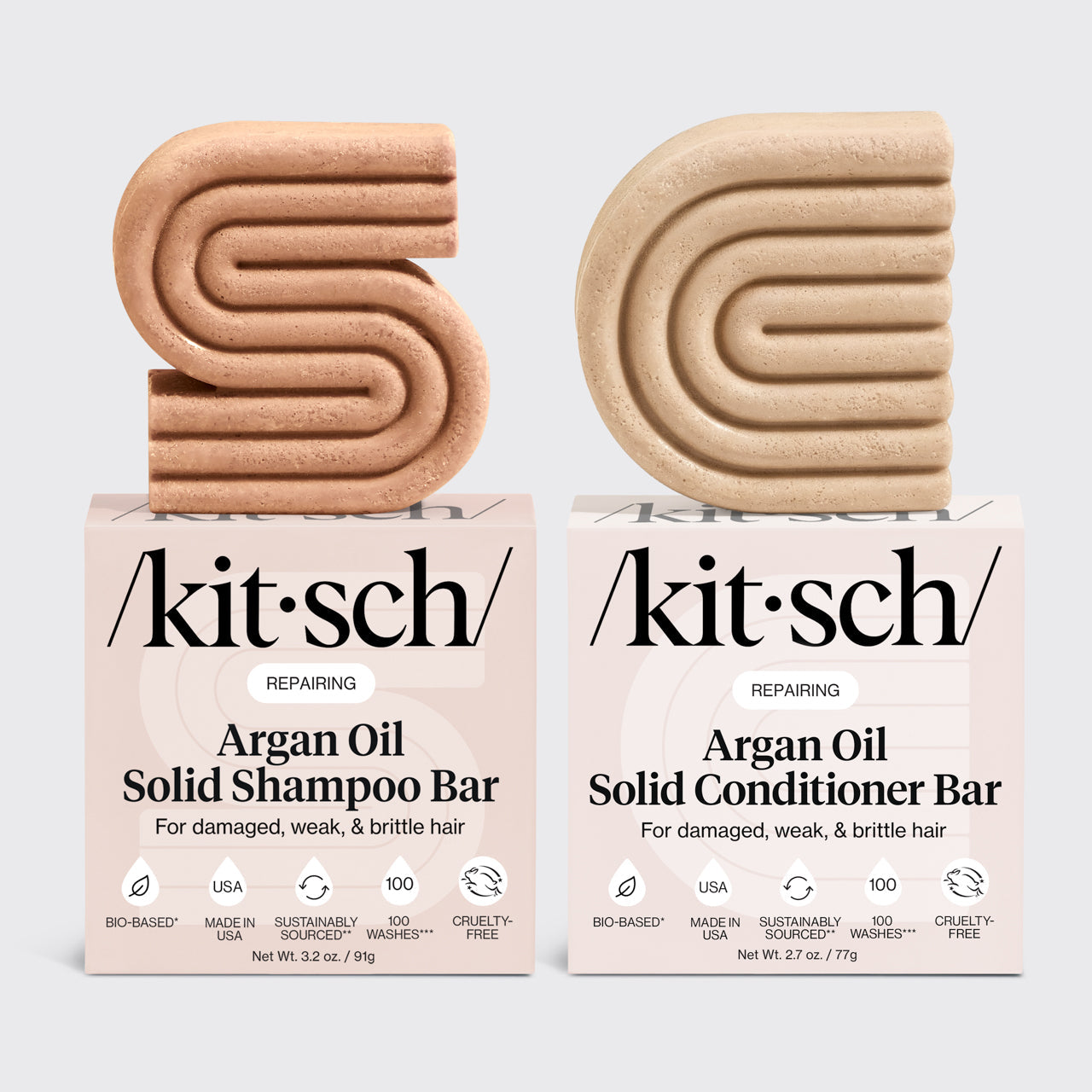 Repairing Argan Oil Shampoo &amp; Conditioner Bar Combo