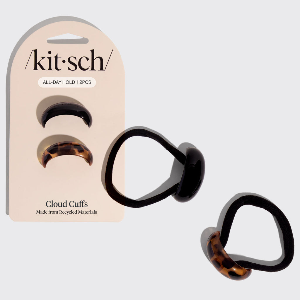 Black &amp; Tort Cloud Cuffs - Small