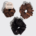 Black &amp; Chocolate Oversized Scrunchies