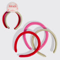Red Pink &amp; Green Velvet Headbands