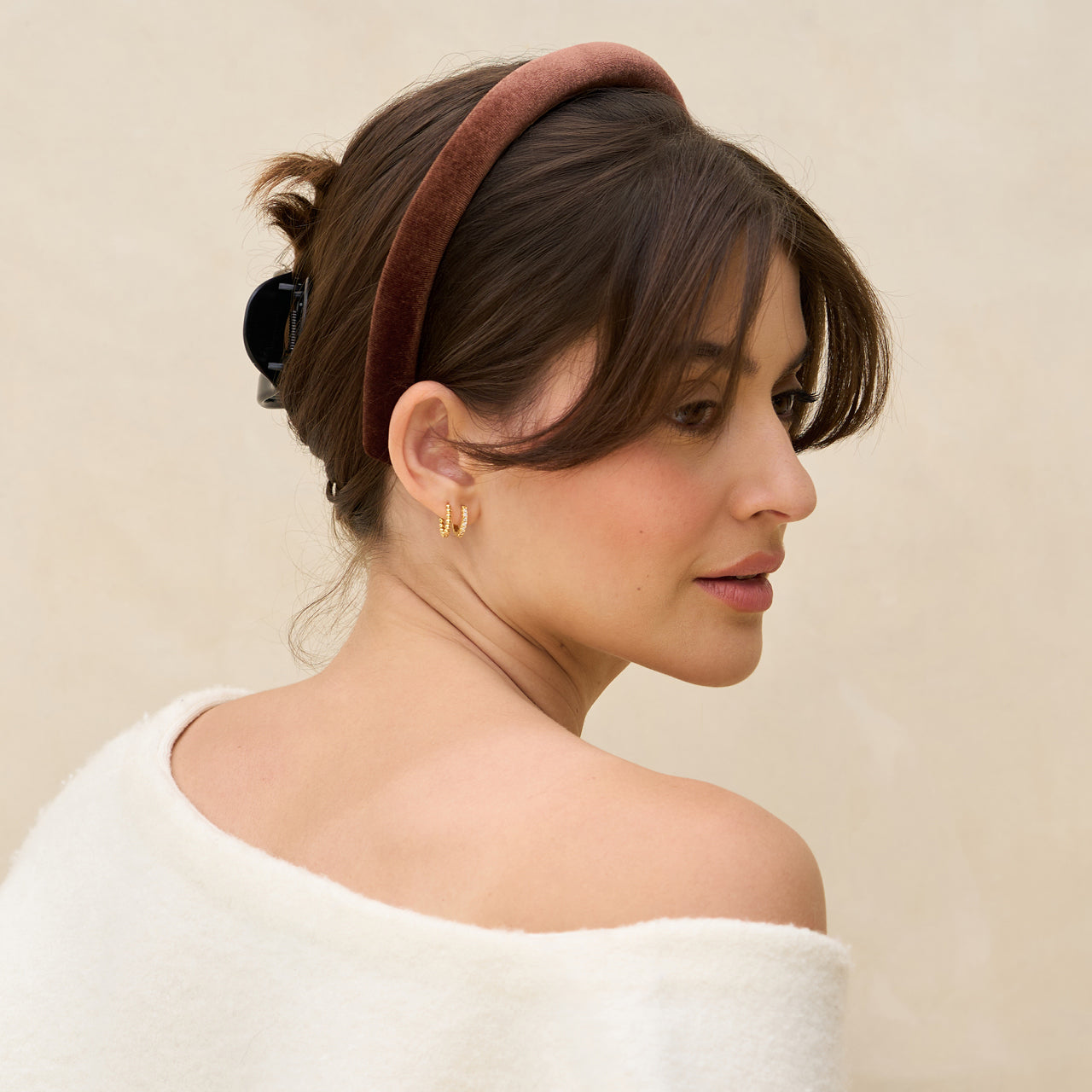 Black &amp; Chocolate Satin &amp; Velvet Headbands