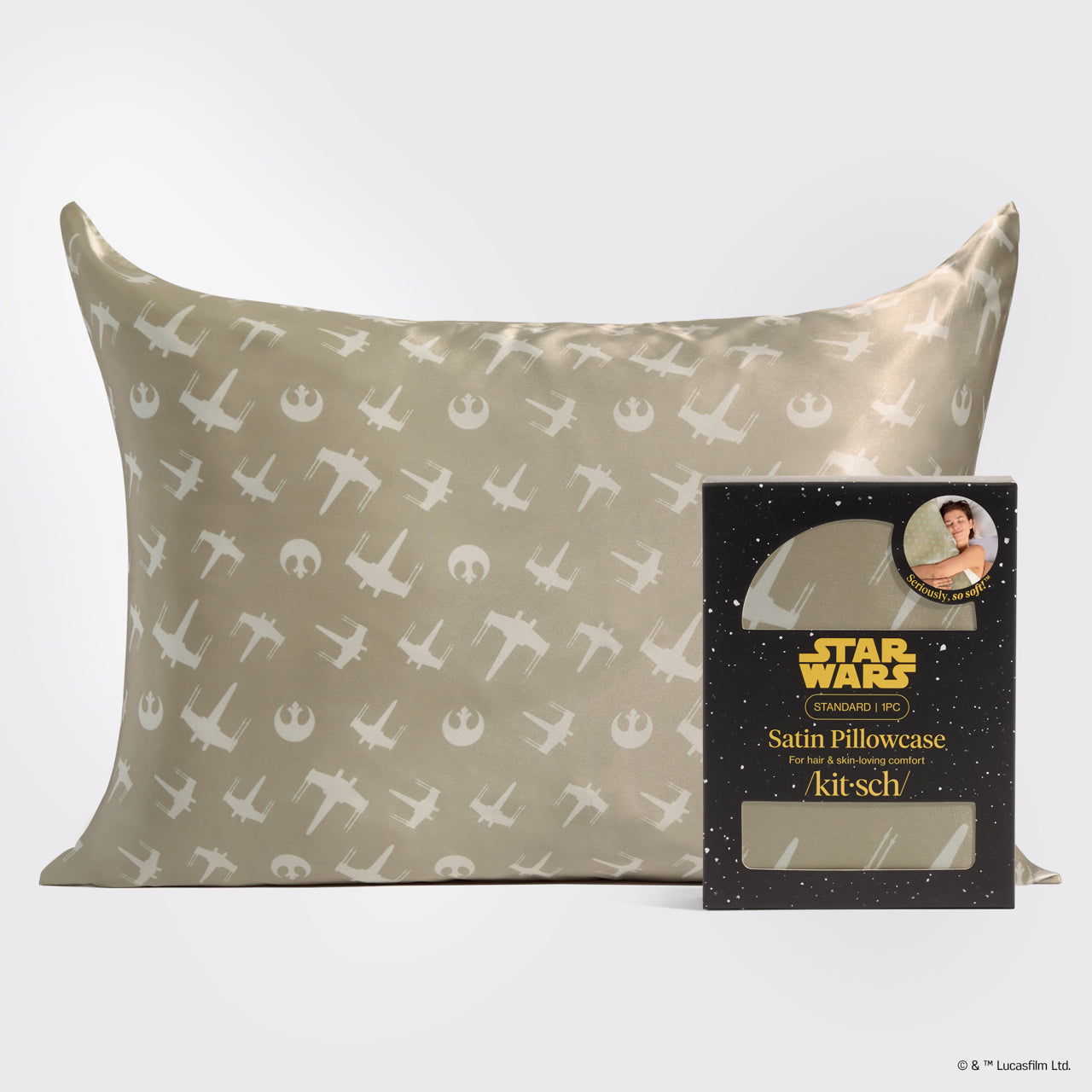 Star Wars™ &amp; Kitsch Satin Pillowcase in Rebel Alliance