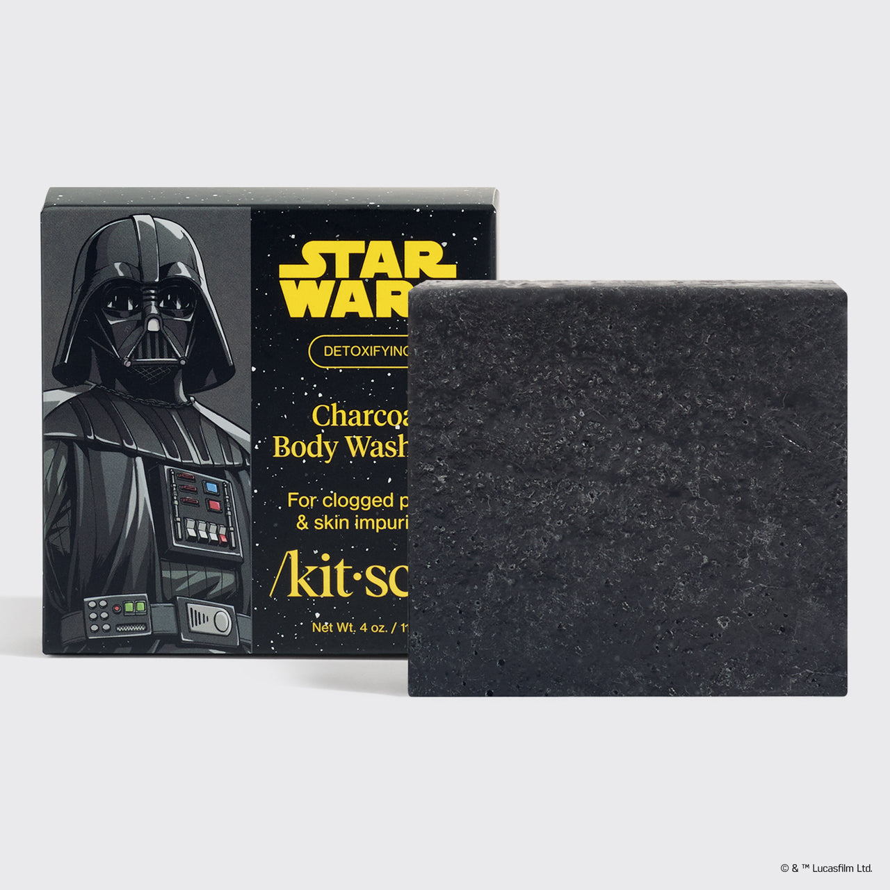 Star Wars™ &amp; Kitsch Charcoal Detoxifying Solid Body Wash - Darth Detox