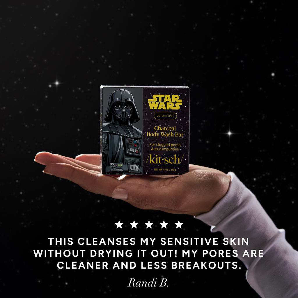 Star Wars™ &amp; Kitsch Charcoal Detoxifying Solid Body Wash - Darth Detox