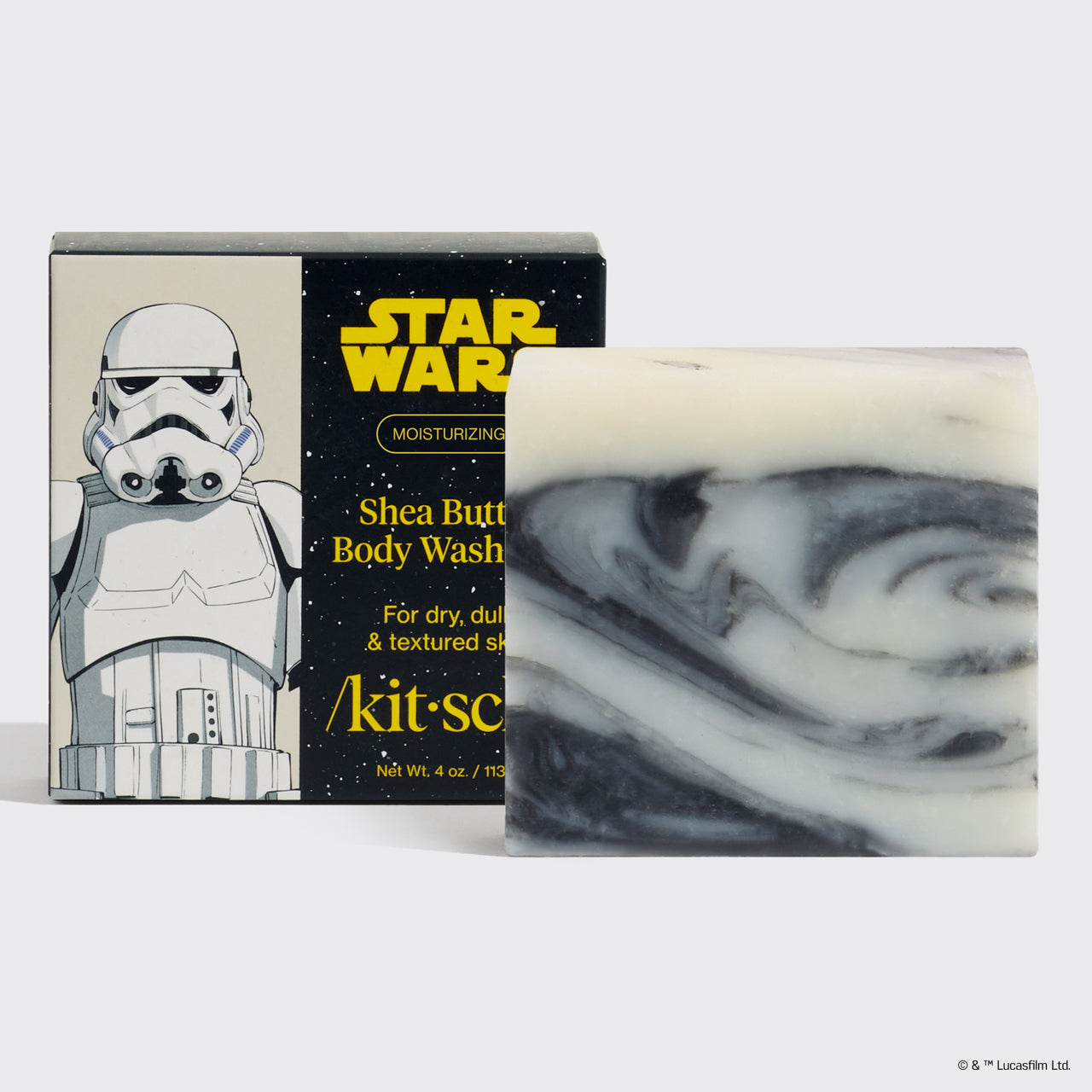 Star Wars™ &amp; Kitsch Shea Butter Moisturizing Solid Body Wash - Stormtrooper Swirl