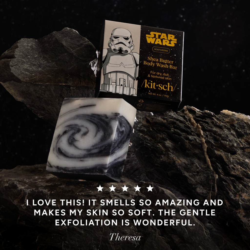 Star Wars™ &amp; Kitsch Shea Butter Moisturizing Solid Body Wash - Stormtrooper Swirl