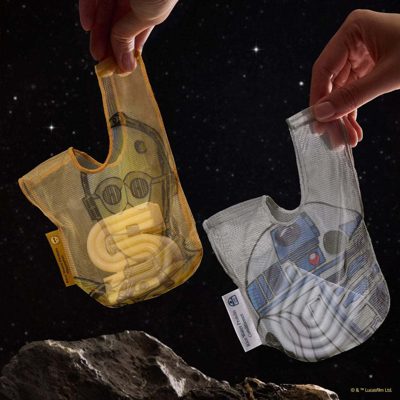 Star Wars™ &amp; Kitsch Shampoo Bar Saver Bag - C-3PO