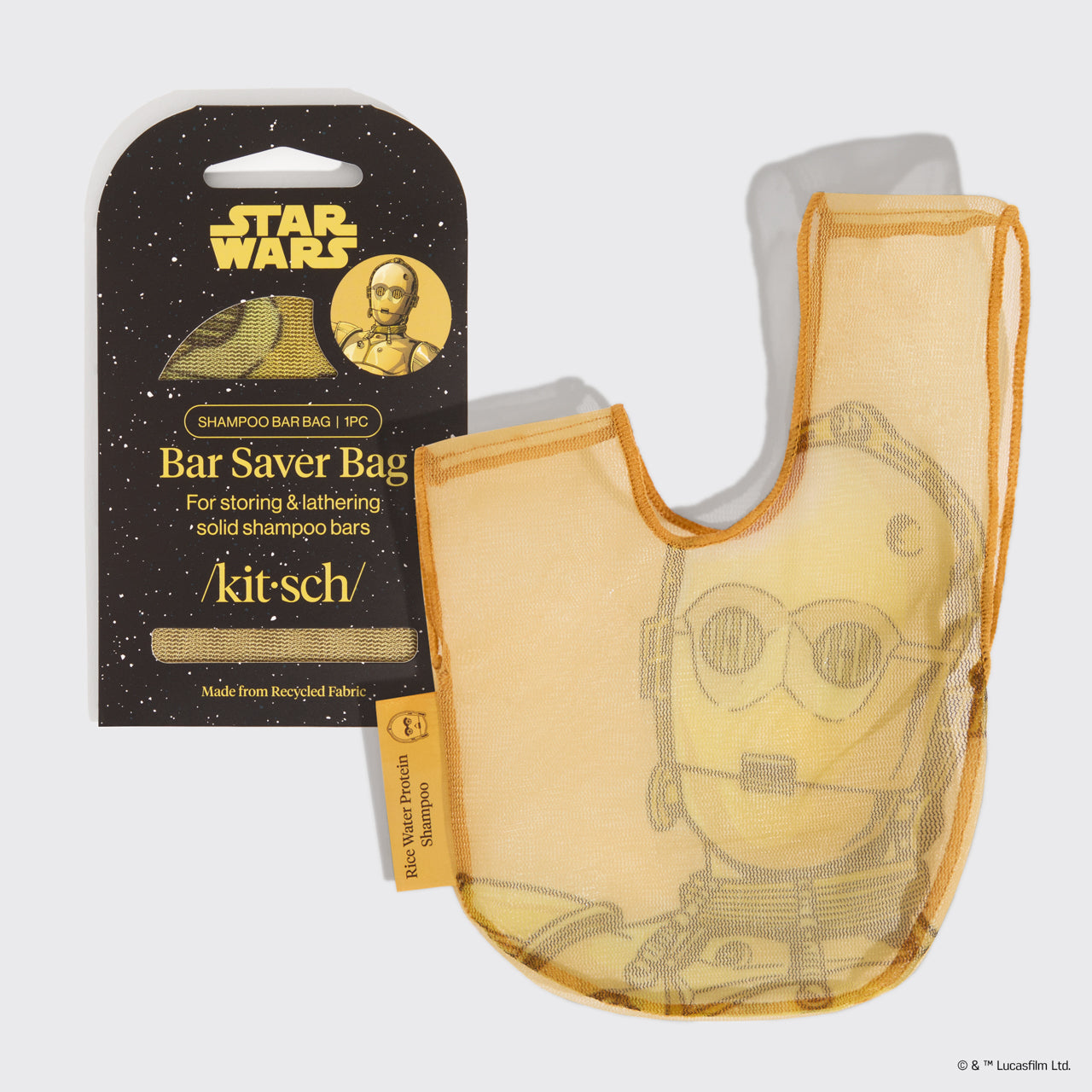 Star Wars™ &amp; Kitsch Shampoo Bar Saver Bag - C-3PO