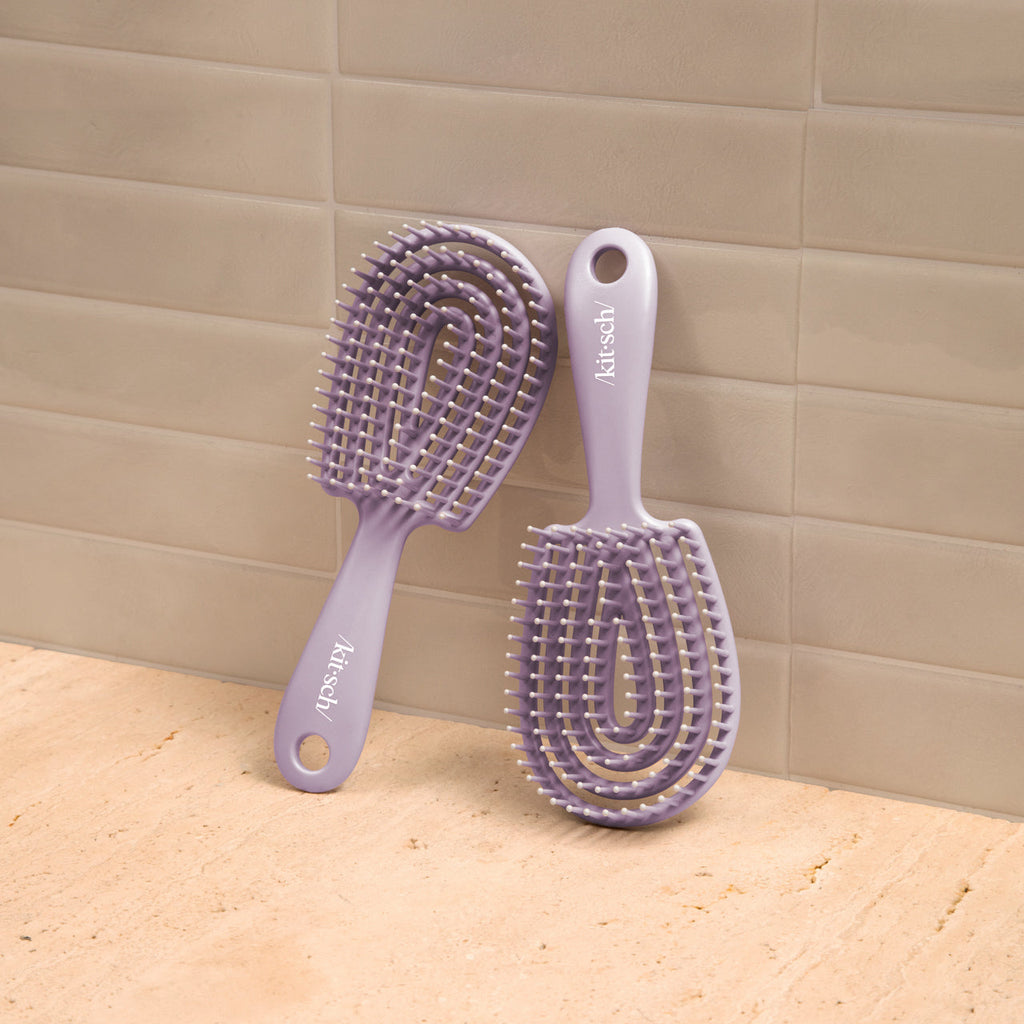 Soft Violet Detangling Flexi Brush - Mini