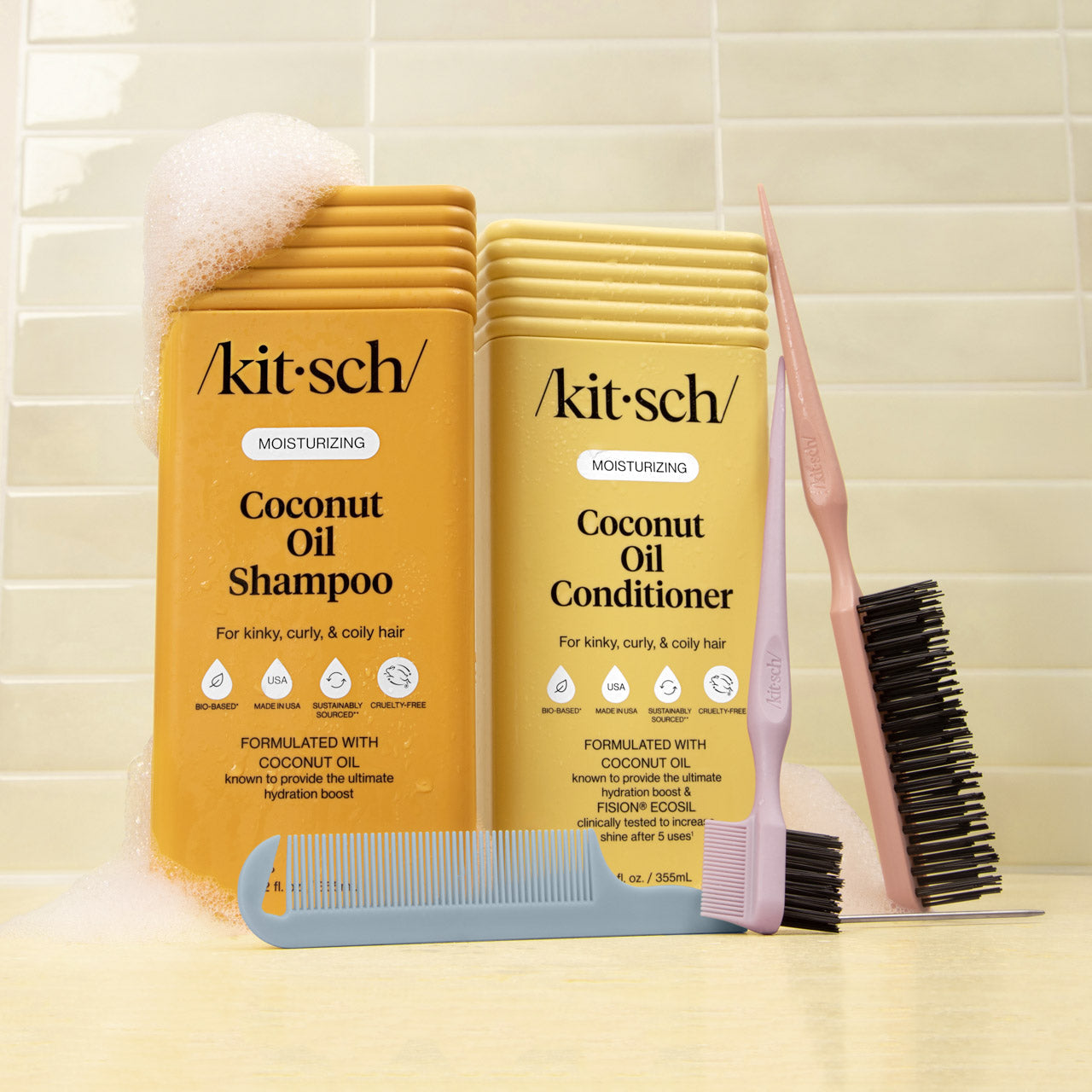 Coconut Oil Shampoo &amp; Conditioner Combo for Dry Damaged Hair