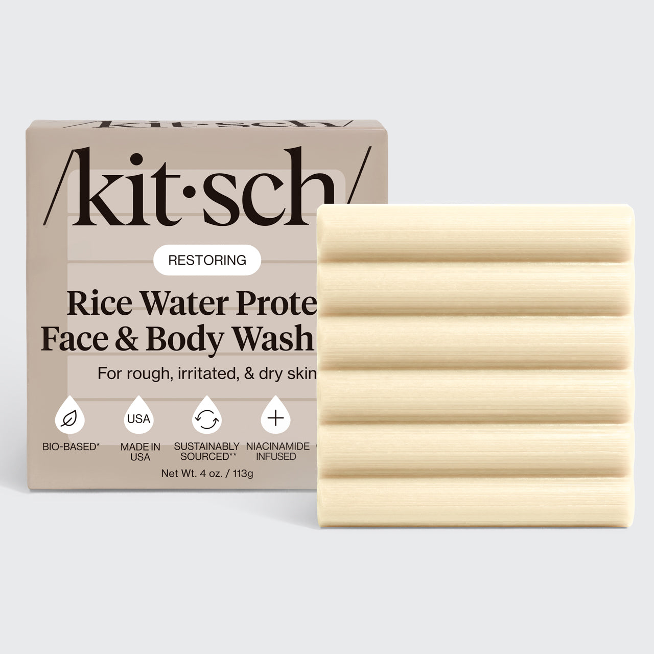 Rice Water Protein Restoring Face &amp; Body Wash Bar