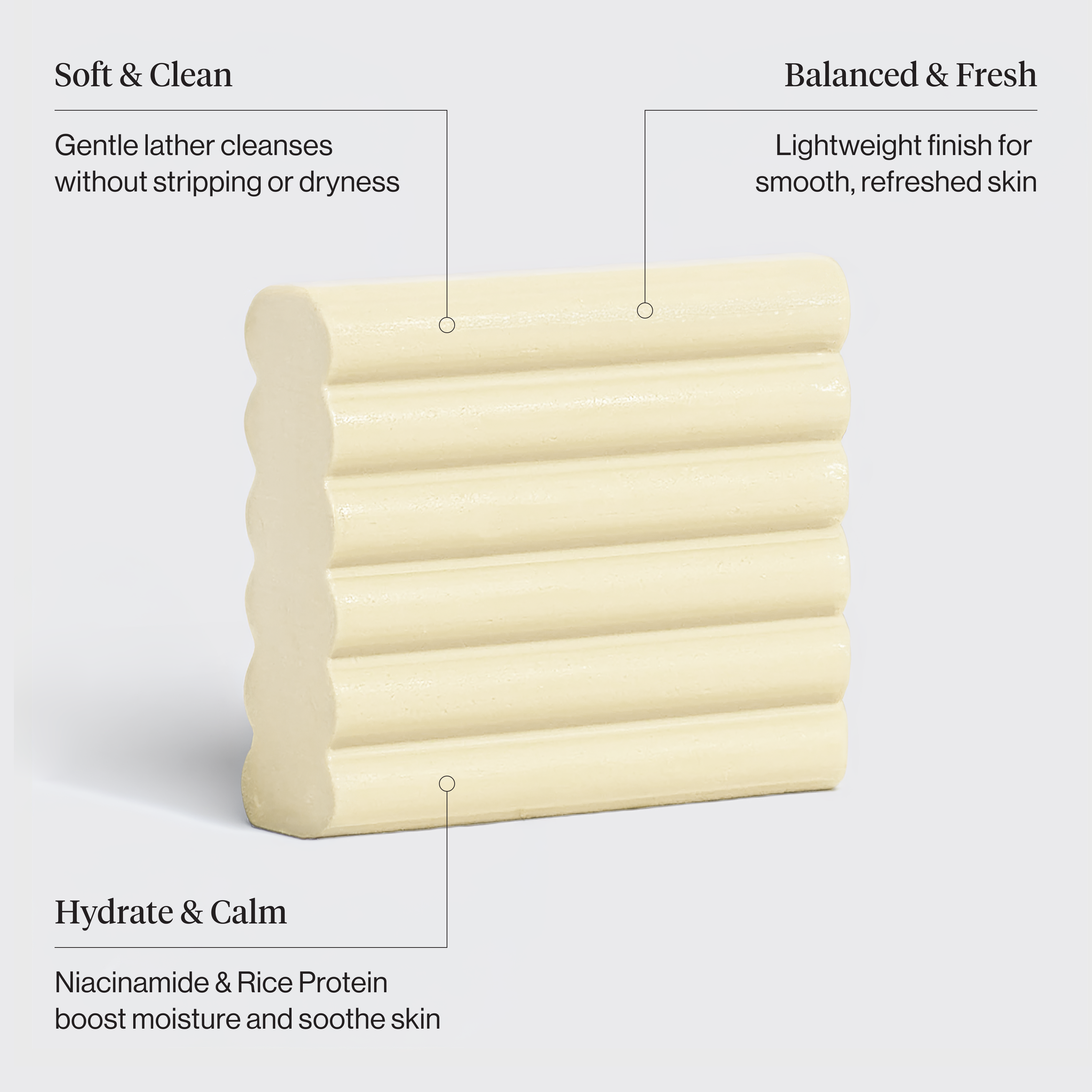 Rice Water Protein Restoring Face &amp; Body Wash Bar