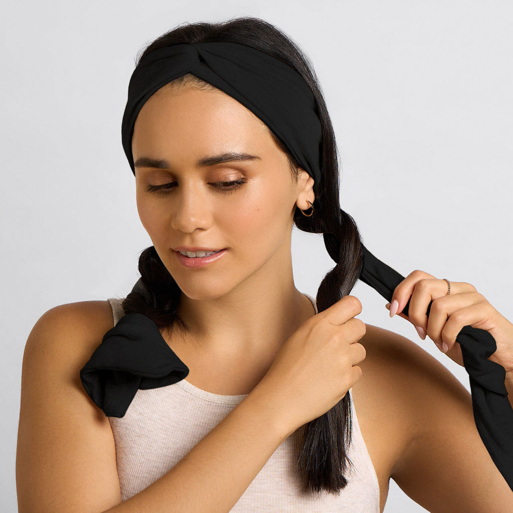 Black Set &amp; Flow Active Curling Headband