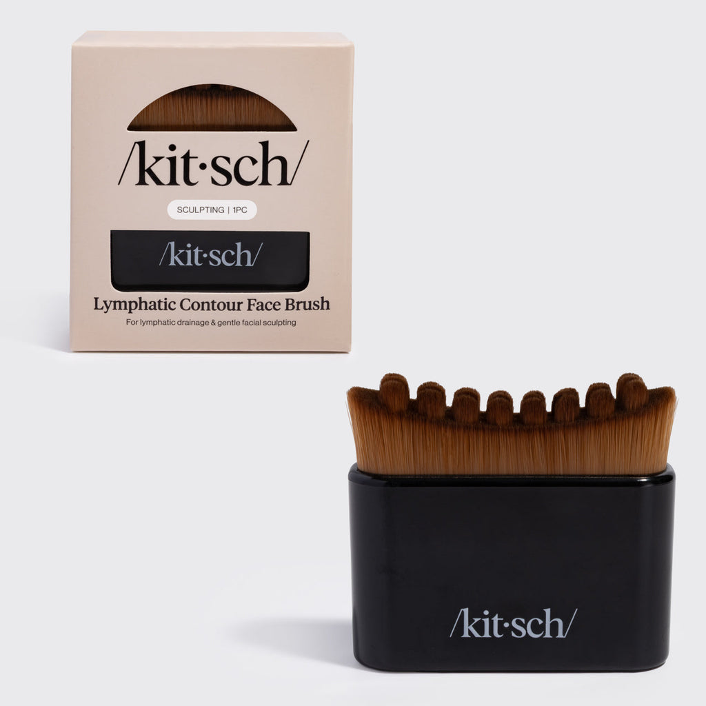 Black Lymphatic Contour Face Brush