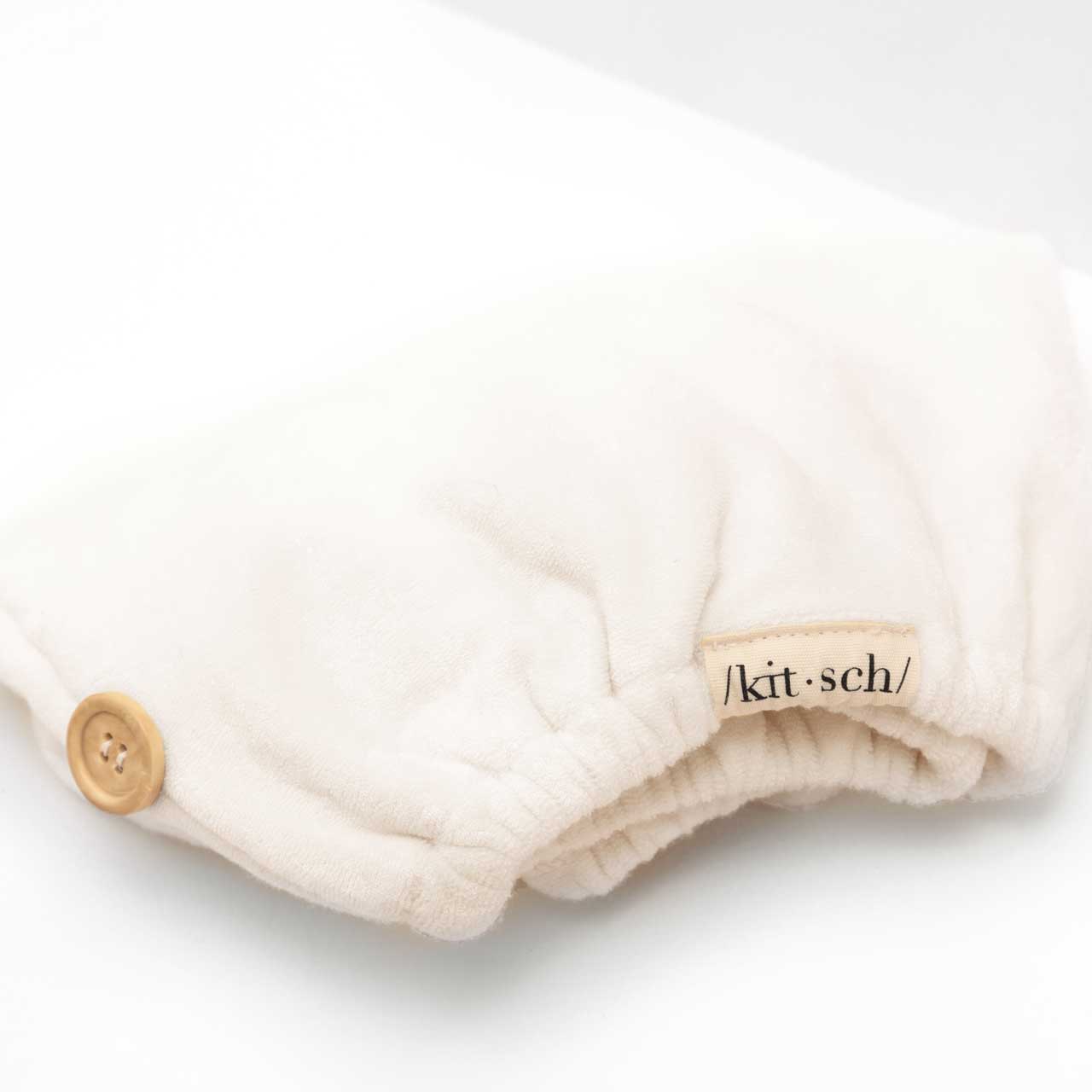 Organic Bamboo Hair Towel - White