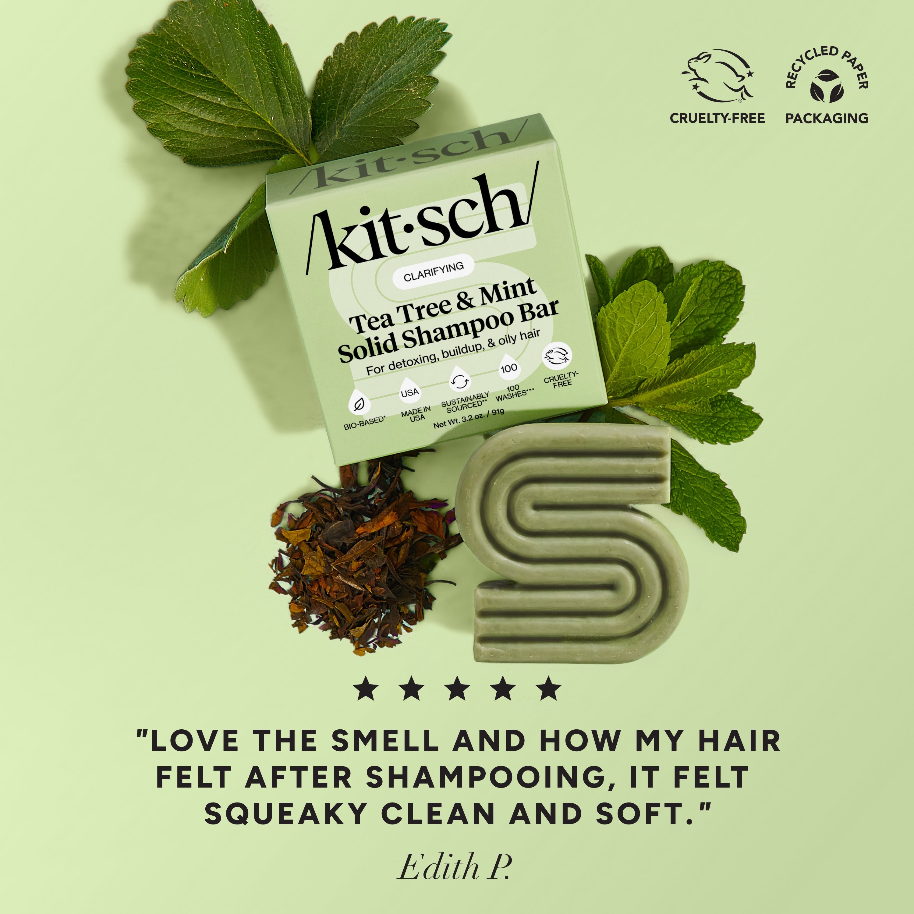 Tea Tree &amp; Mint Clarifying Shampoo &amp; Conditioner Bar Combo