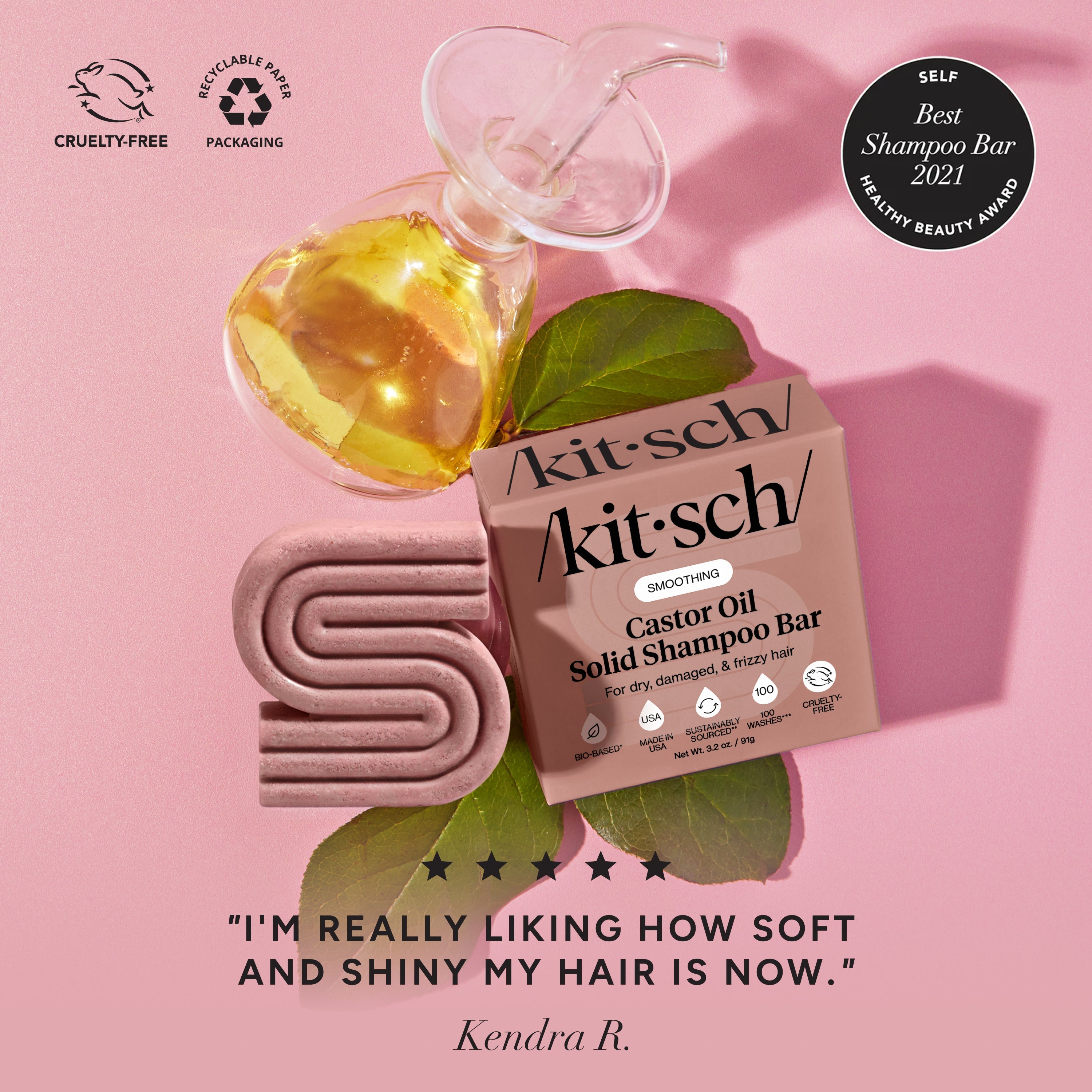 Castor Oil Nourishing Shampoo &amp; Conditioner Bar Combo