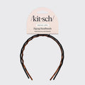 Zig Zag Headband 2pc- Black &amp; Tort