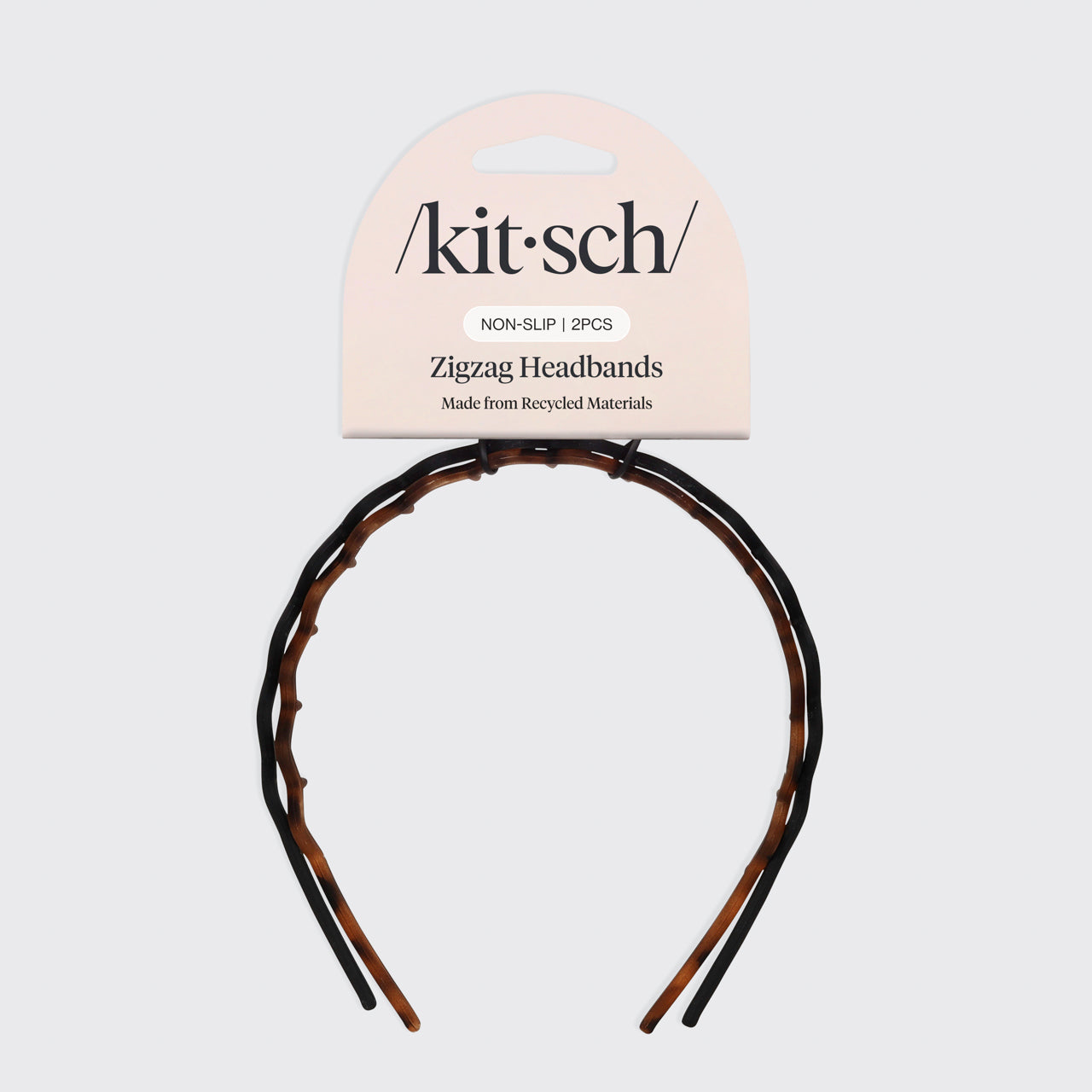 Zig Zag Headband 2pc- Black &amp; Tort