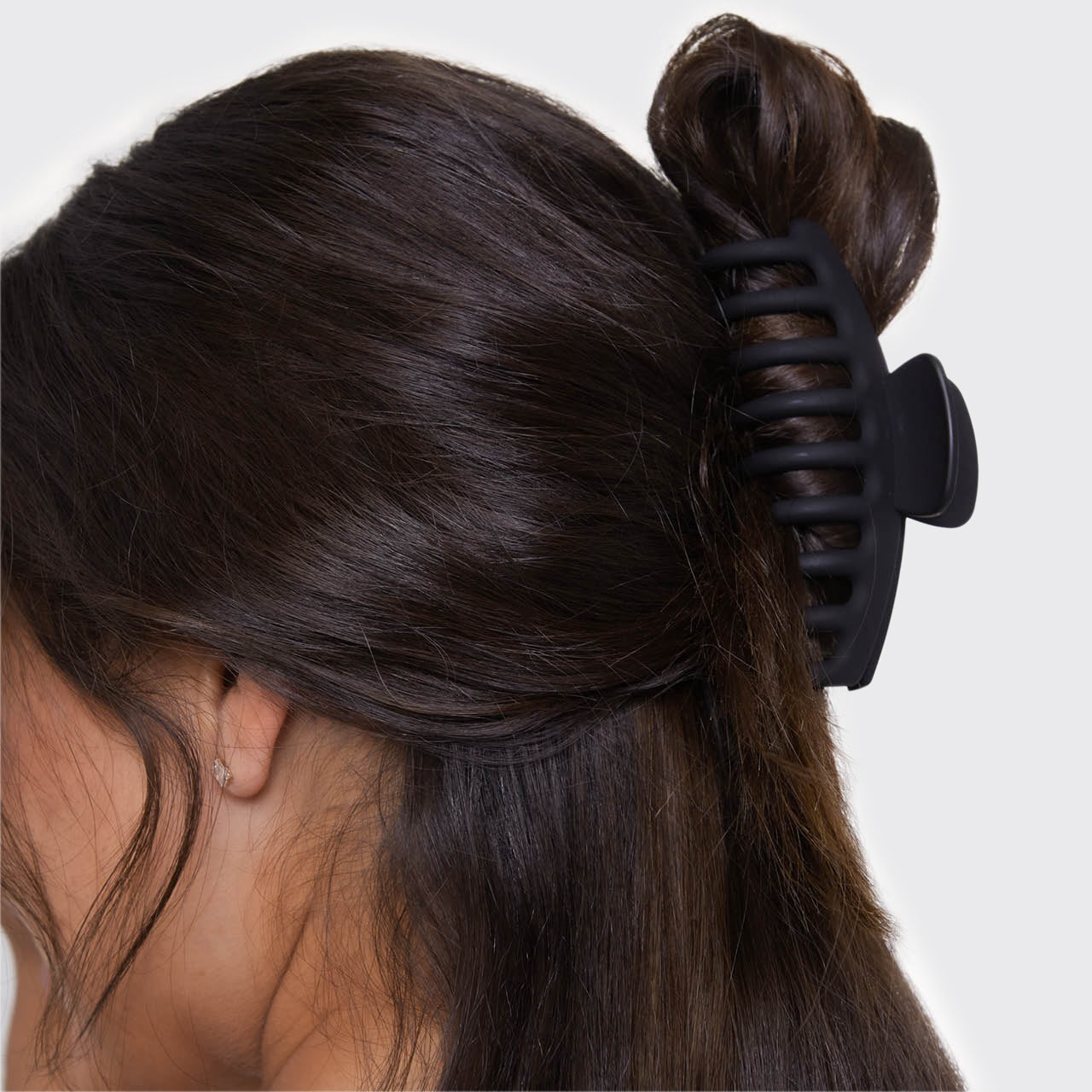 Black &amp; Tort Matte Claw Clips 2pc Set - Oversized