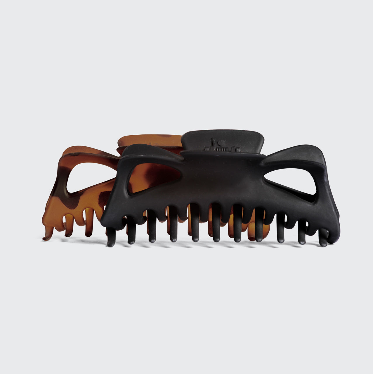 Black &amp; Tort Classic Claw Clips 2pc Set - Jumbo