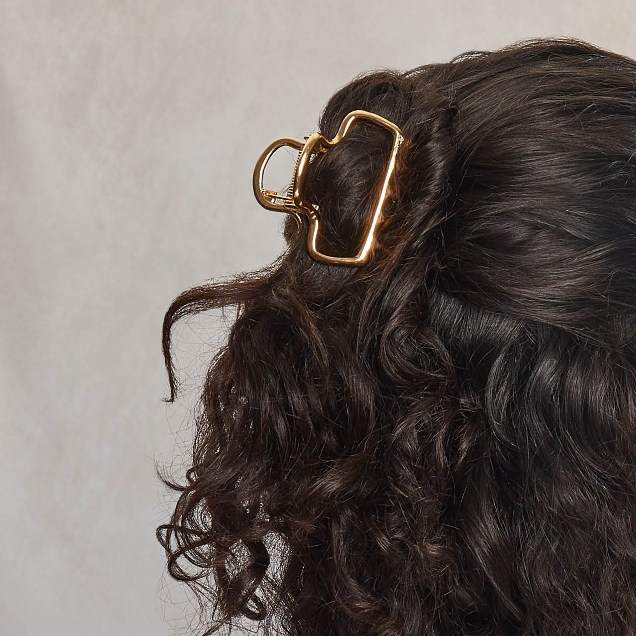 Gold Metal Cloud Claw Clip