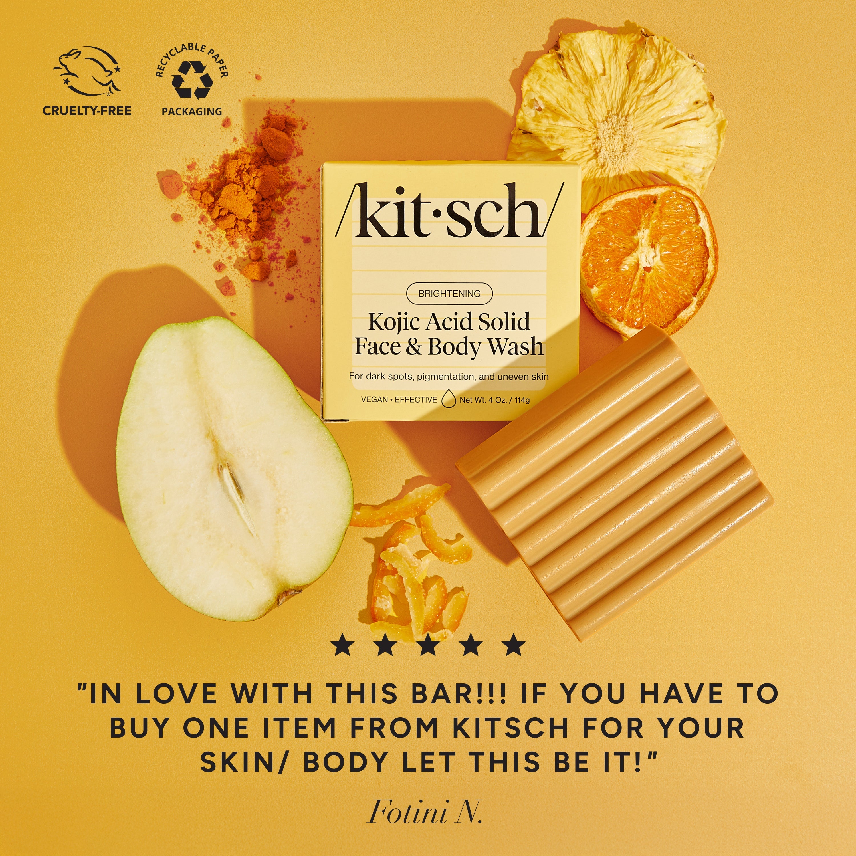 Kojic Acid Bar for Hyperpigmentation &amp; Dark Spots