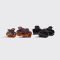 Black &amp; Tort Cloud Claw Clips 6pc Set - Mini