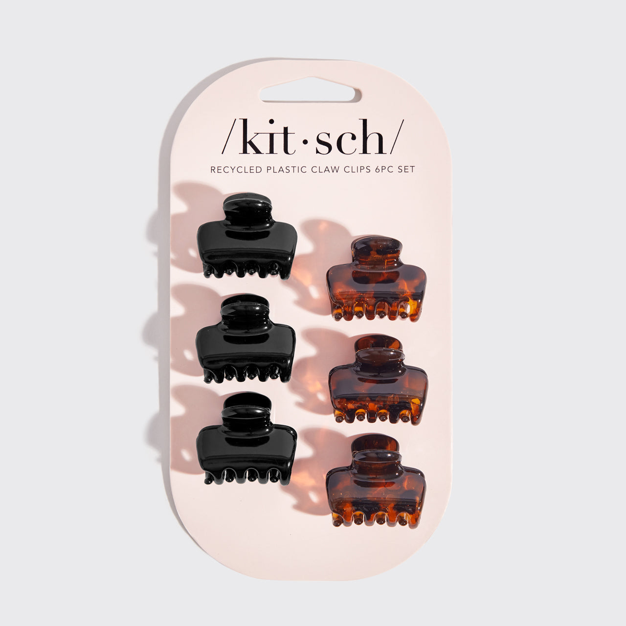 Black &amp; Tort Cloud Claw Clips 6pc Set - Mini