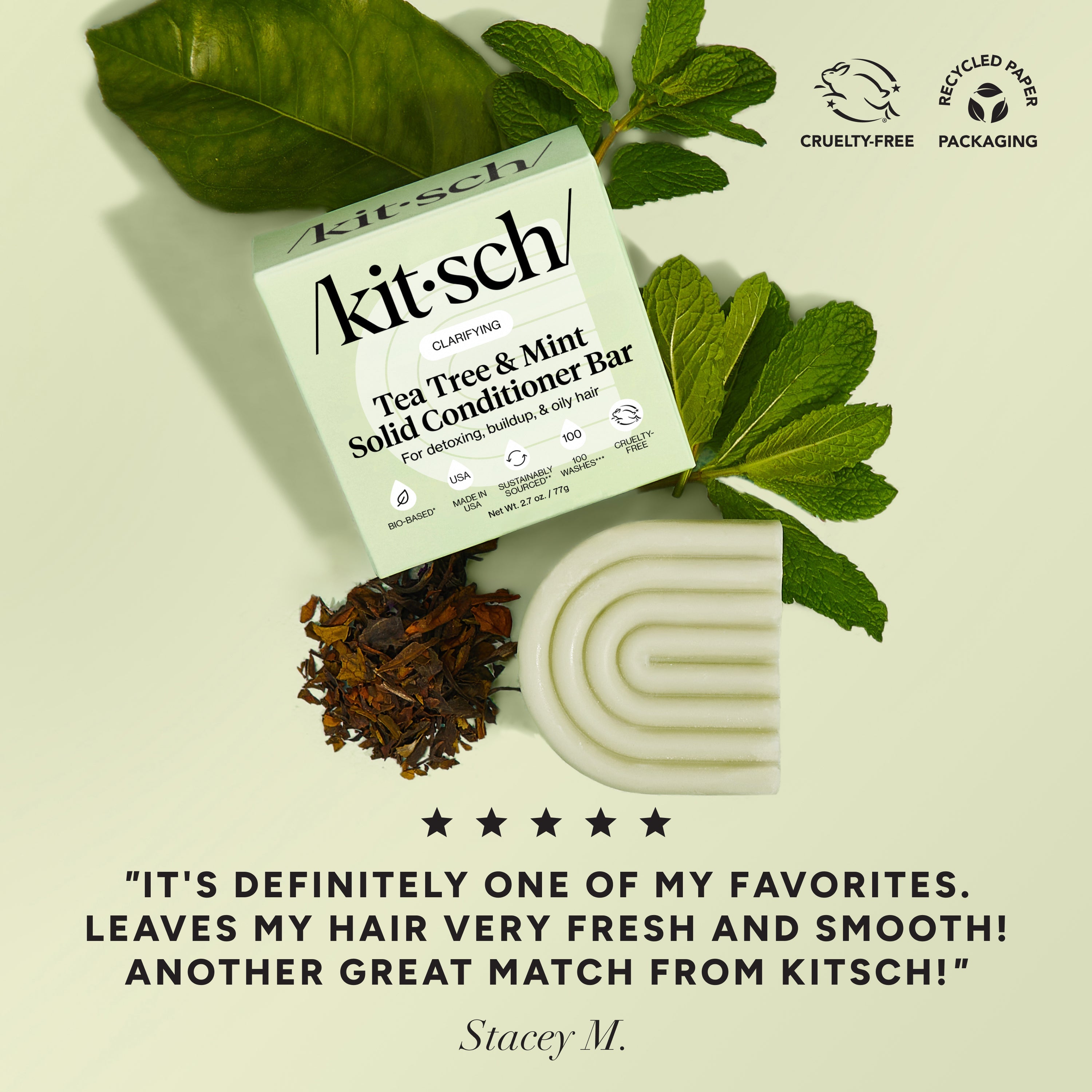 Tea Tree &amp; Mint Clarifying Shampoo &amp; Conditioner Bar Combo