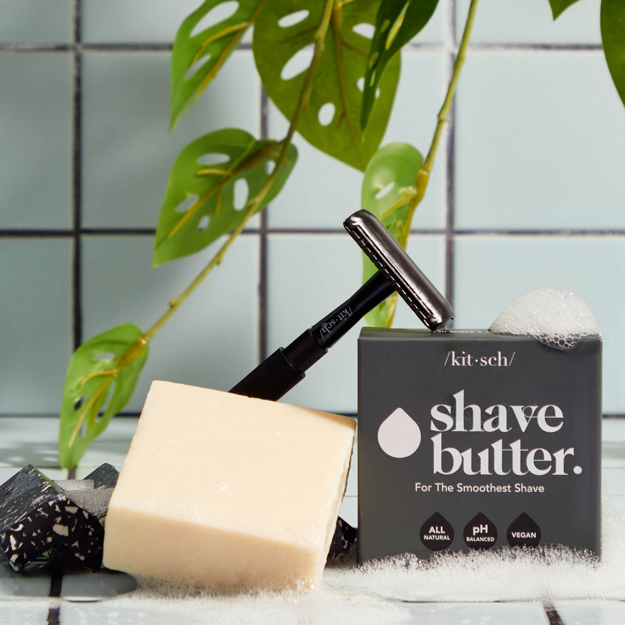 Safety Razor &amp; Shave Butter Bundle - Black
