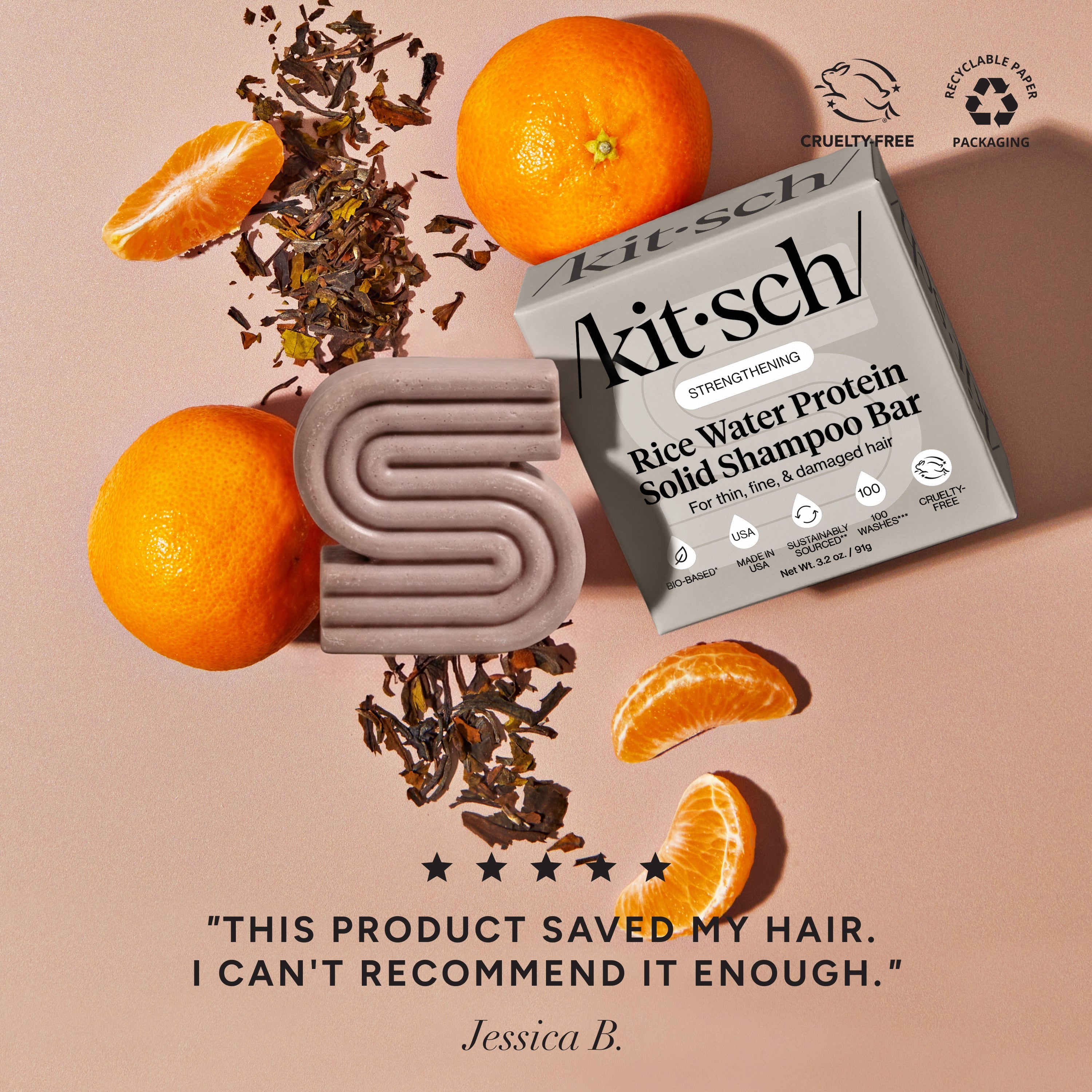 Rice Water Shampoo Bar for Hair Growth