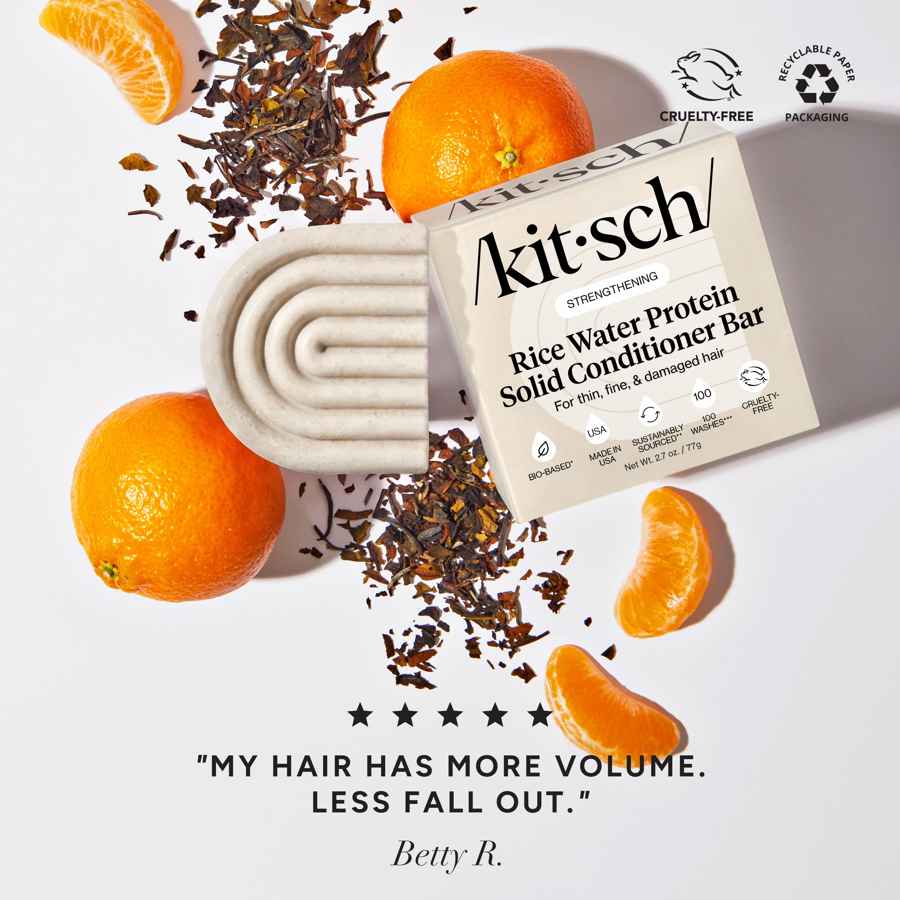 Rice Water Shampoo &amp; Conditioner Bar Combo for Hair Growth