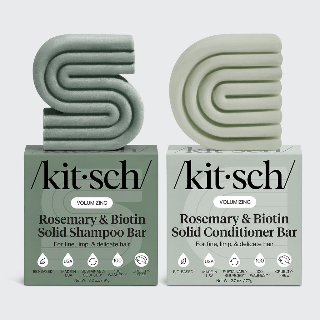 Rosemary &amp; Biotin Volumizing Shampoo &amp; Conditioner Bar Combo