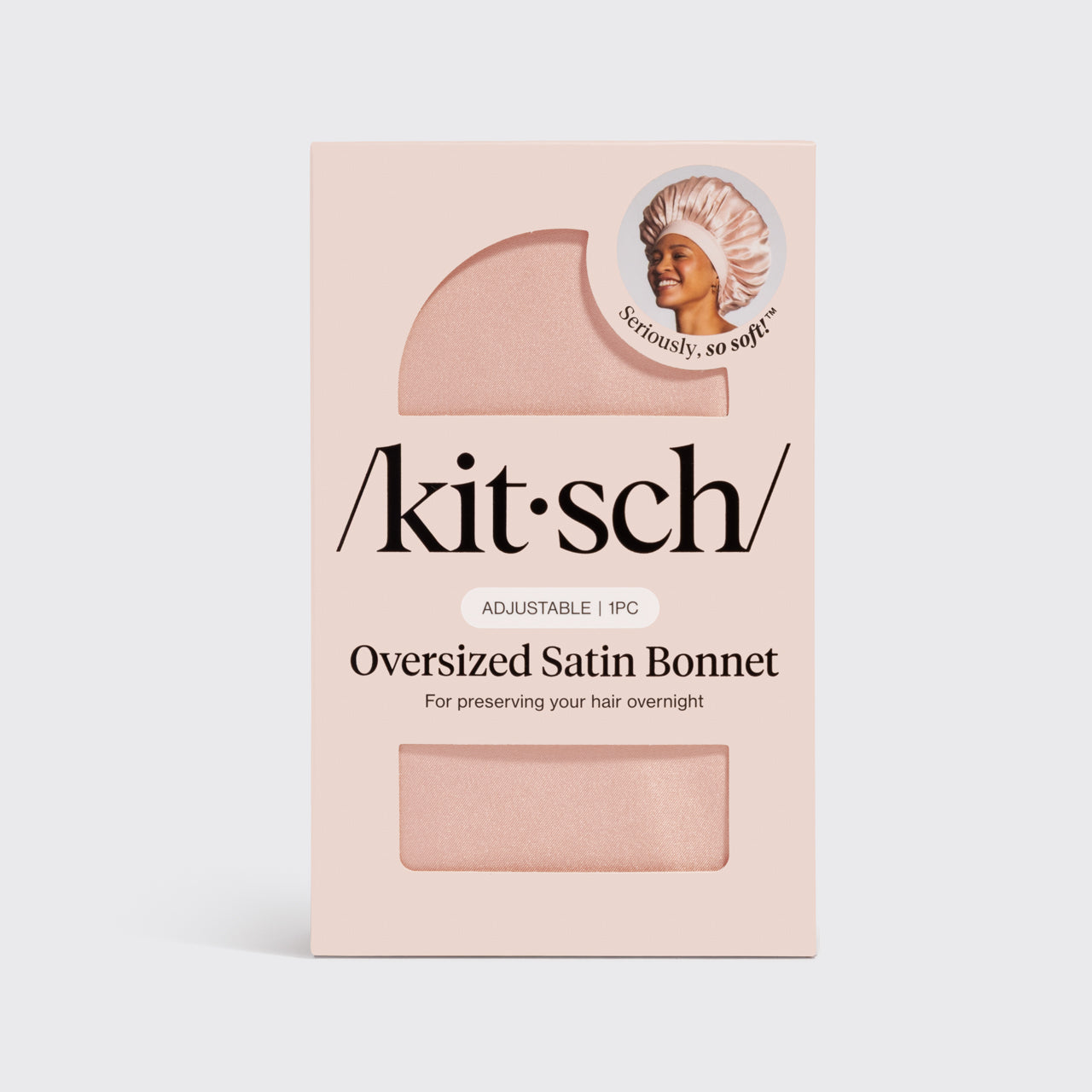 Blush Oversized Satin Bonnet