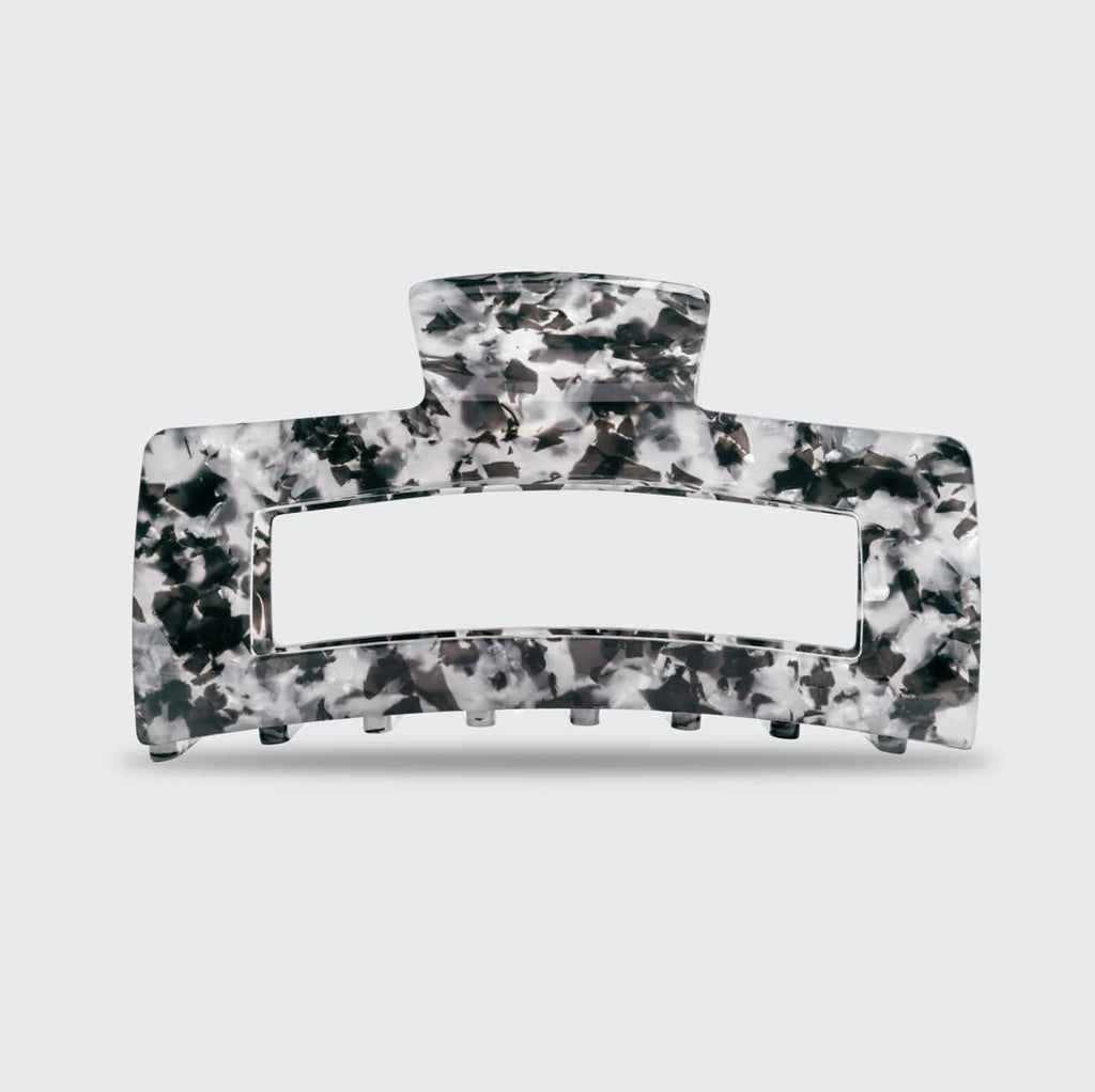 Black Marble Jumbo Claw Clip