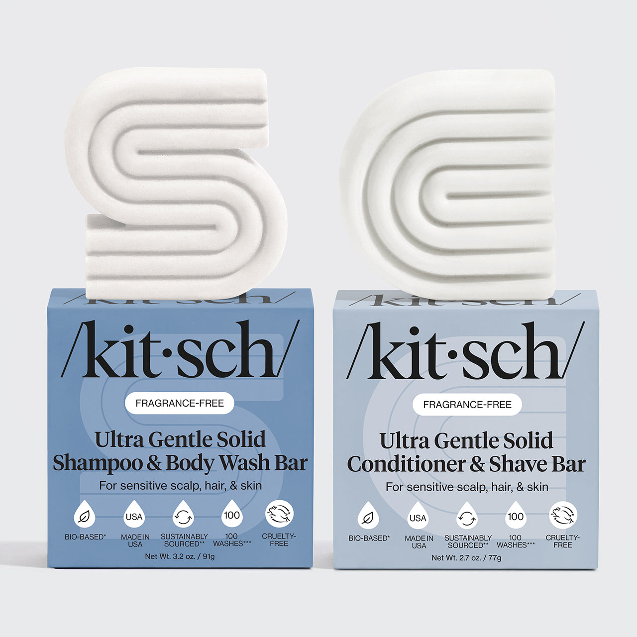 Ultra Sensitive Shampoo &amp; Conditioner Bar Combo