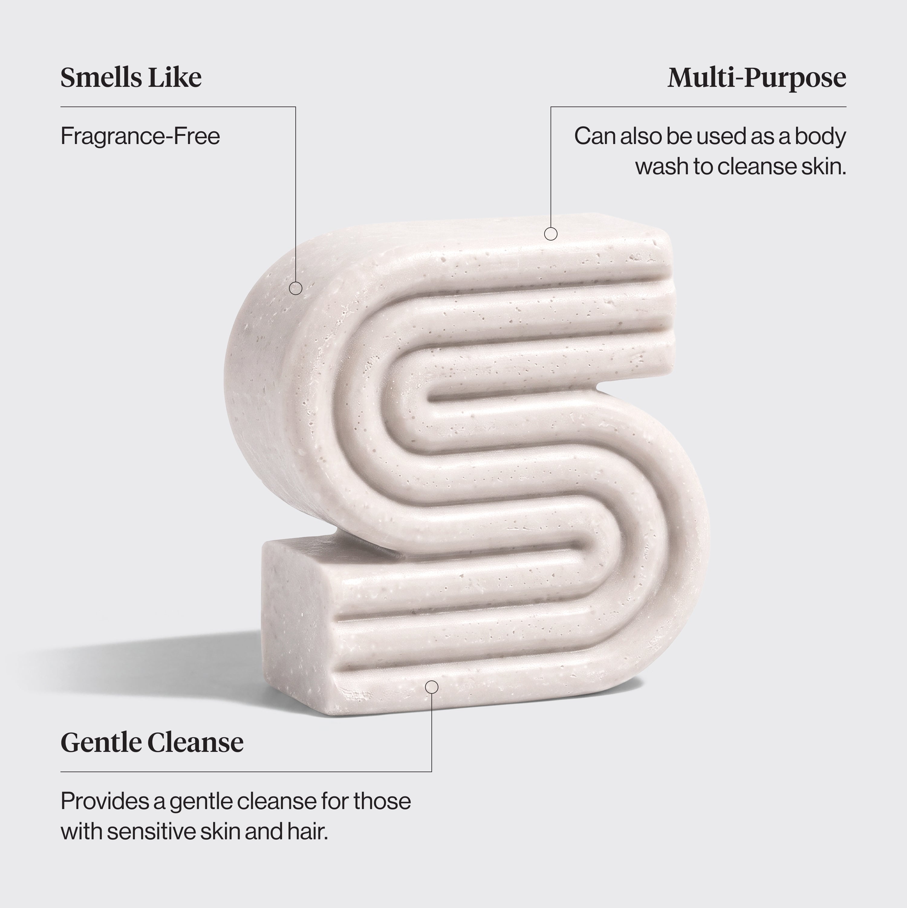Ultra Sensitive Shampoo &amp; Body Wash Bar Fragrance Free