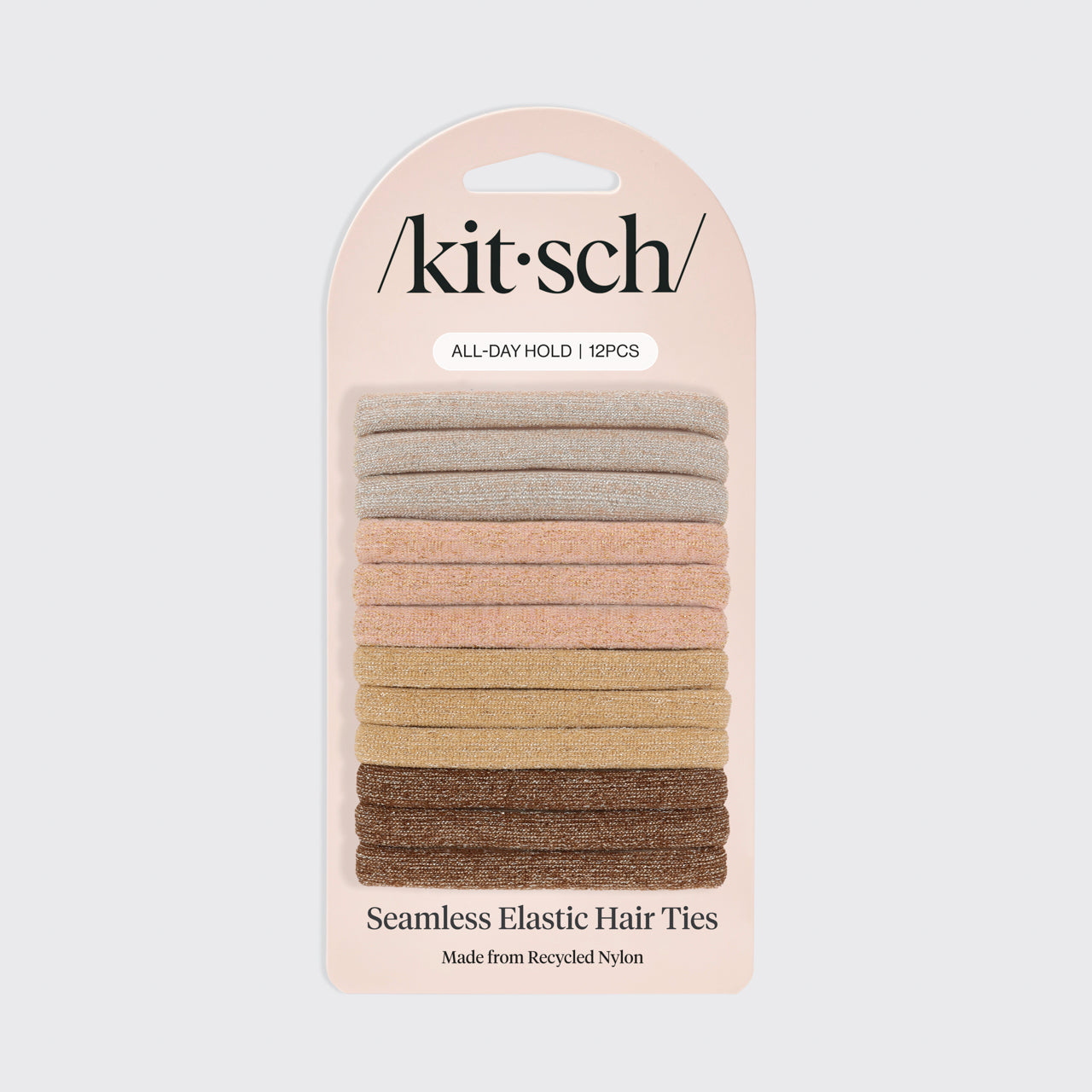 Neutral Glitter Elastics 12pc Set