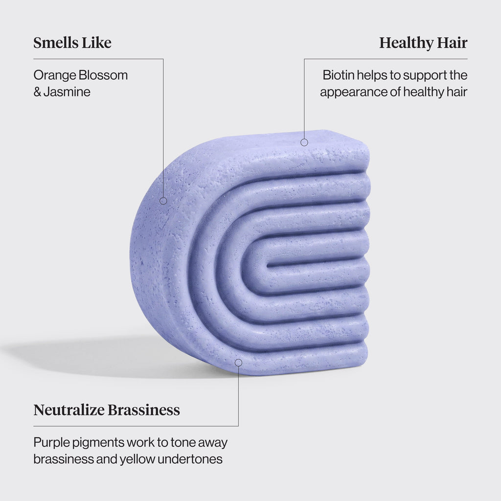 Purple Toning Conditioner Bar for Color-Treated &amp; Grey Hair
