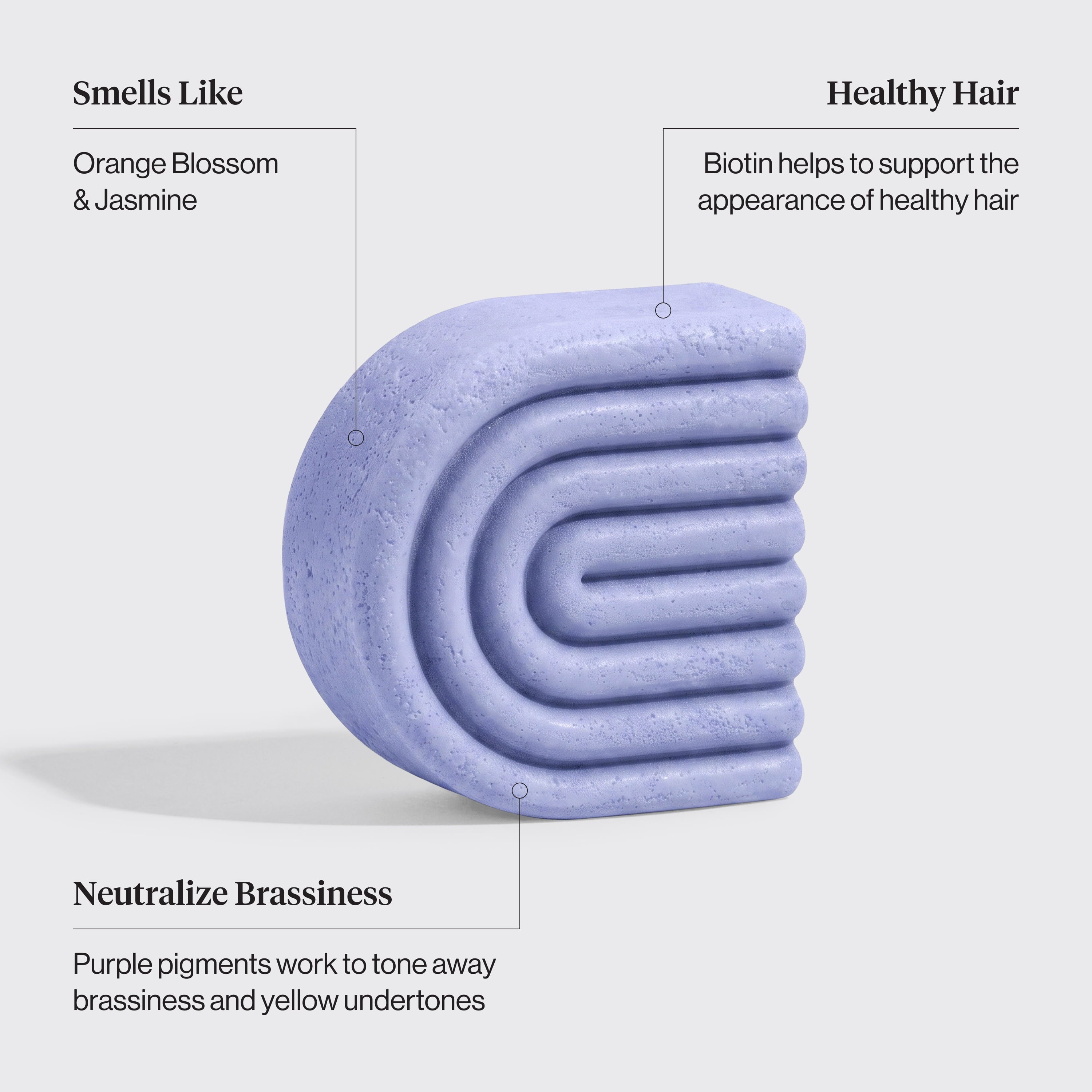 Purple Toning Conditioner Bar for Color-Treated &amp; Grey Hair