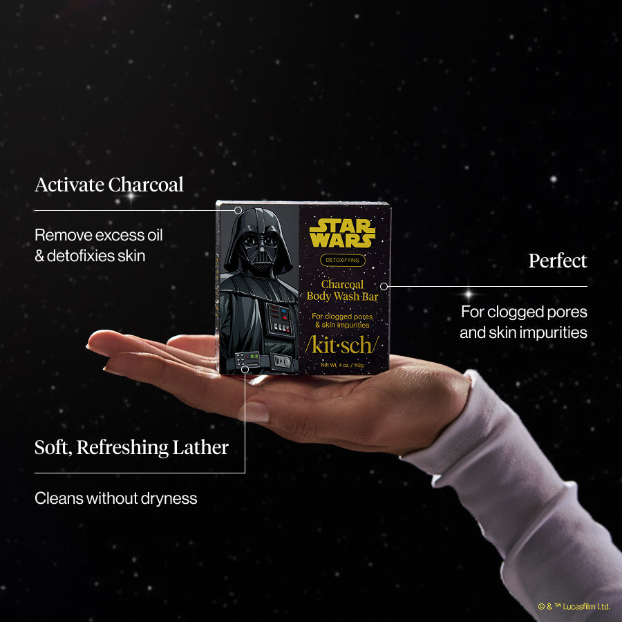Star Wars™ &amp; Kitsch Charcoal Detoxifying Solid Body Wash - Darth Detox