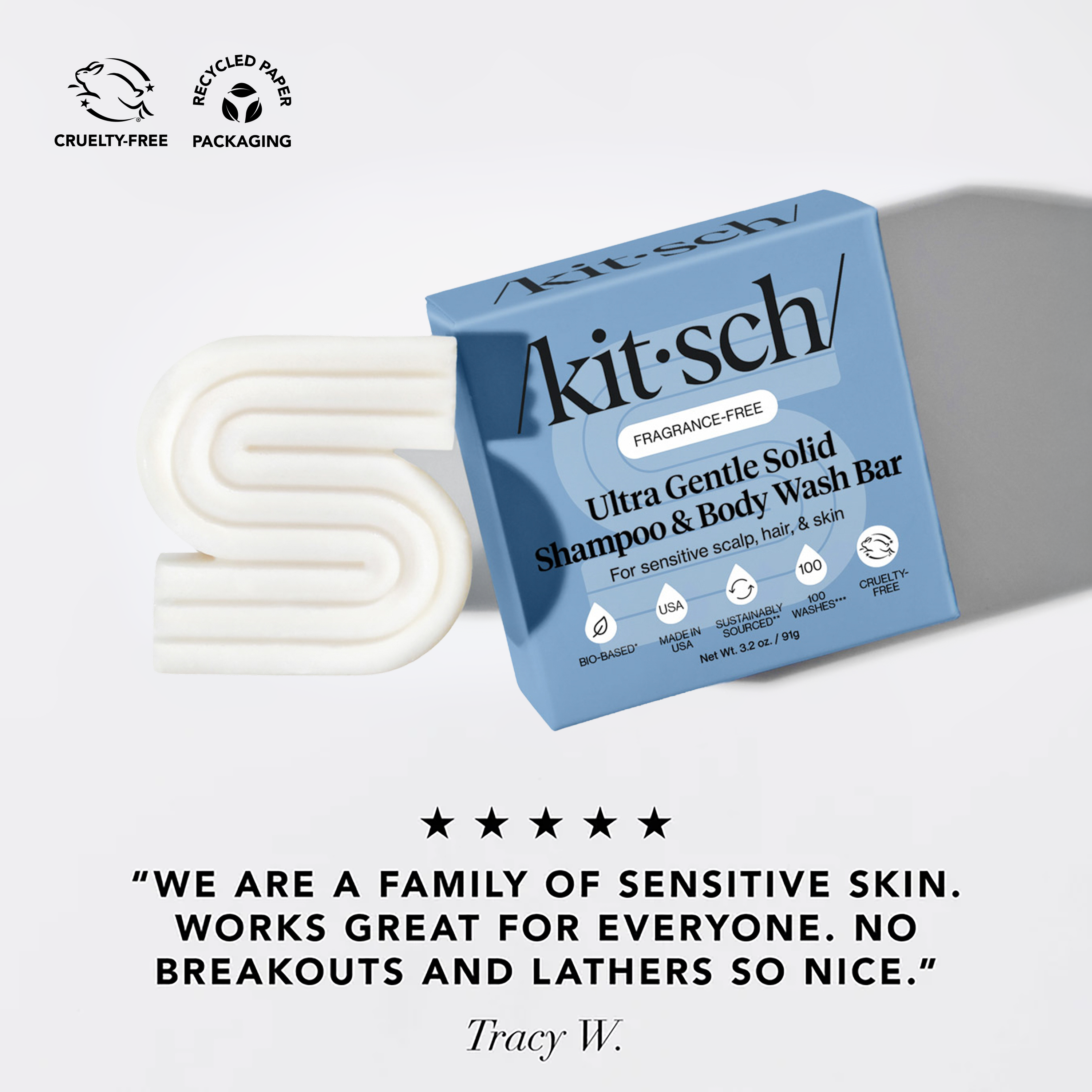 Ultra Sensitive Shampoo &amp; Conditioner Bar Combo