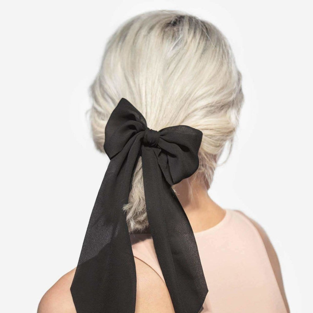 Crepe Scarf Scrunchies in Moss
